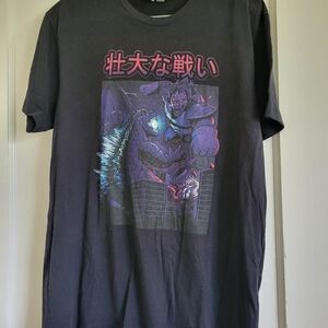 Bold Colorful Godzilla Vs Monster Kajiu Epic Battle Shirt